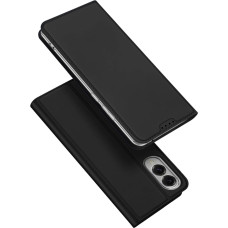 Dux Ducis Skin Pro Case for Samsung Galaxy S25 Edge with Flip and Card Slot - Black