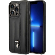 Karl Lagerfeld Quilted Puffy Ikonik Logo Case for iPhone 14 Pro Max Black
