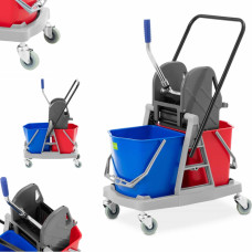 Ulsonix Ratiņi grīdu tīrīšanai un mazgāšanai, 2 spaiņi, 2 x 17 l spiedes