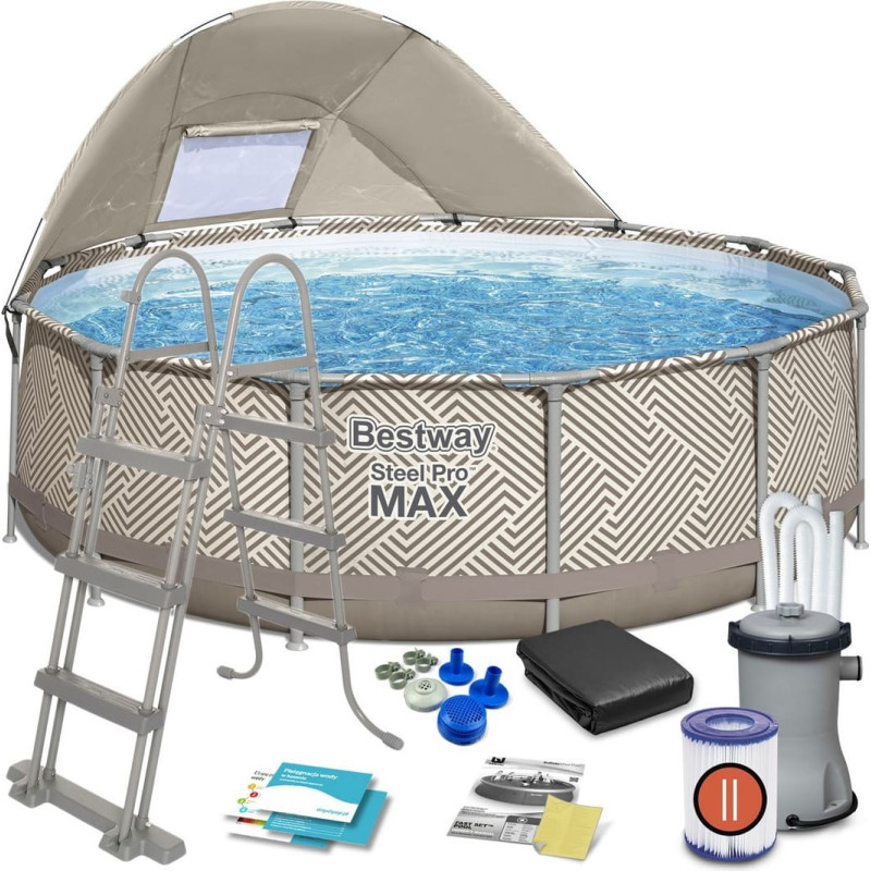 Bestway Karkasa dārza baseins 396 x 107 cm 11 in 1 561FY