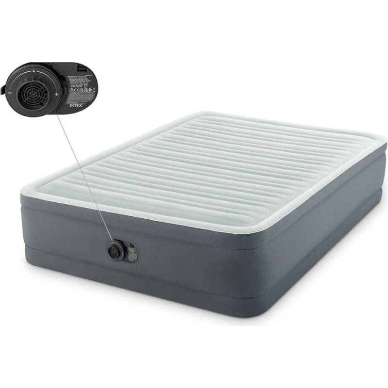 Intex Piepūšamais matracis 203x152x46 cm ar iebūvētu elektrisko sūkni 64906ND