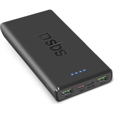 SBS Powerbank 10000 mAh Power Delivery 20W - melns