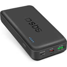 SBS Powerbank 20000mAh PD USB-C USB-A Micro USB 20W - melns