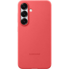 Samsung Silikona maciņš Galaxy S25 tālrunim - sarkans