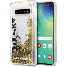 Karl Lagerfeld KLHCS10ROGO S10 G973 czarno-złoty|black & gold hard case Glitter