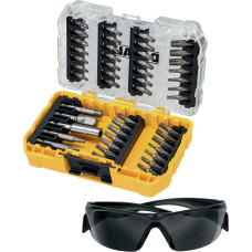 Dewalt-Akcesoria 47 gabalu komplekts. 1/4" uzgaļi, SMALL TOUGH CASE+, DeWALT [DT70704-QZ] + brilles