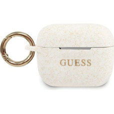 Guess GUACAPSILGLWH AirPods Pro cover white Silicone Glitter