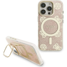 Guess PC|TPU Electroplated Stand Camera Fram Case with Interchangeable Backgrounds for iPhone 16 Pro