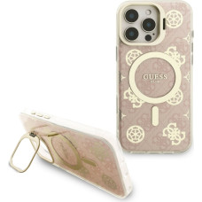 Guess PC|TPU Electroplated Stand Camera Fram Case with Interchangeable Backgrounds for iPhone 16 Pro Max