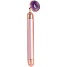 Palsar 7 Jade Roller Massager Electric Pink Handle and Amethyst Jade