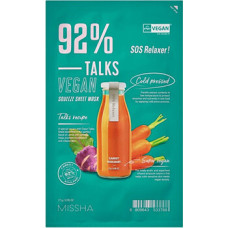 Missha Talks Vegan Squeeze SOS Relaxer Sheet Mask - Vegan face mask.