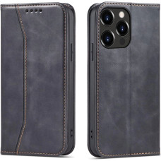 Fusion Magnet Fancy 2 grāmatveida maks priekš iPhone 14 Pro Max melns