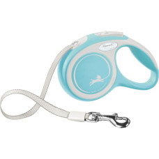 Flexi Inerces pavada suņiem - Trixie Flexi New COMFORT, tape leash, XS: 3 m, up to 12kg, light blue.