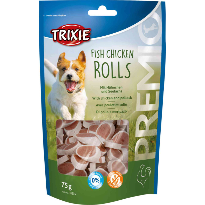 Trixie Gardums suņiem : Trixie Chicken and Pollock Snack  75g.