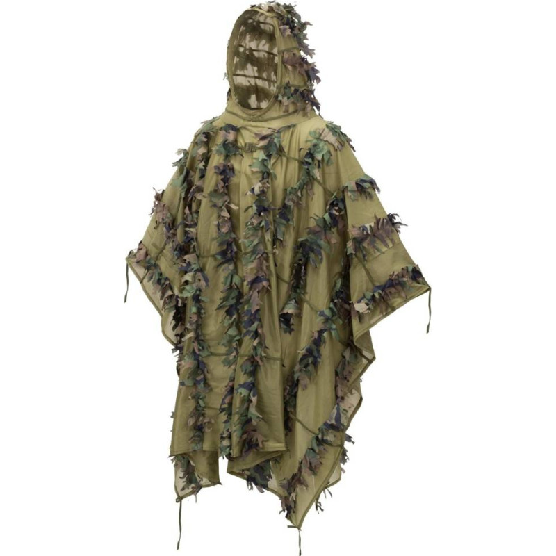Helikon - Kamuflāžas lapu maskēšanās pončo® - ASV mežs - PO-LFG-PO-03