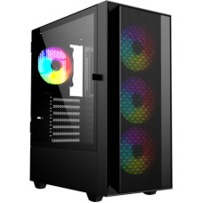 Gembird Fornax 4000 ARGB gaming ATX computer case  Midi Tower  backlight  Black