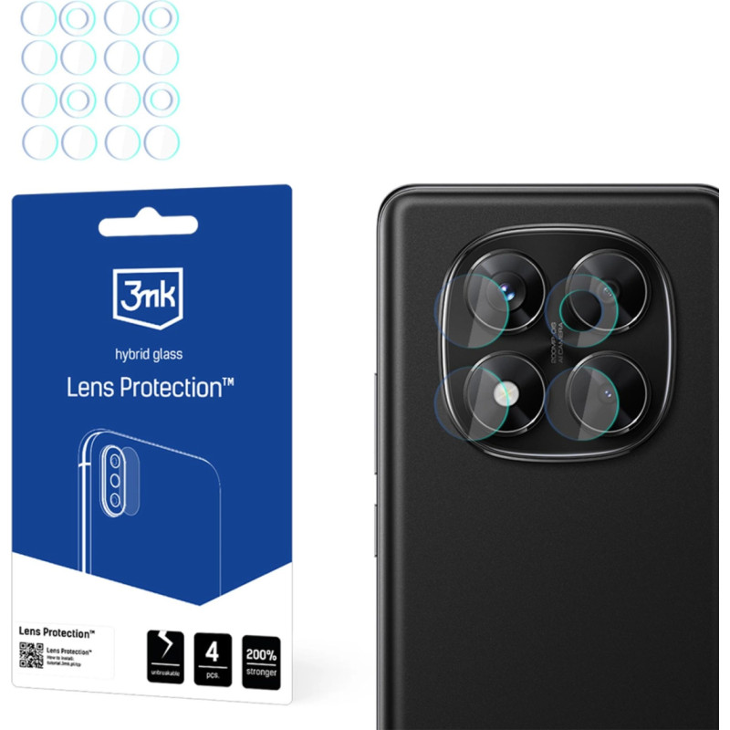 3Mk Protection Hybrid Glass for Camera Lens 3mk Lens Protection for Xiaomi Redmi Note 14 Pro 4G