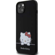 Hello Kitty Liquid Silicone Daydreaming Logo Case for iPhone 13 Black