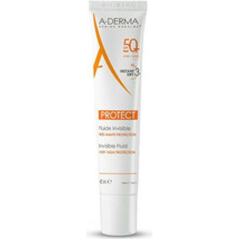 A-Derma Защитный невидимый флюид (для смешанной и жирной кожи) SPF50+.