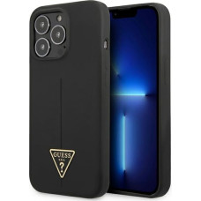 Guess Silicone Line Triangle Case for iPhone 13 Pro Max Black