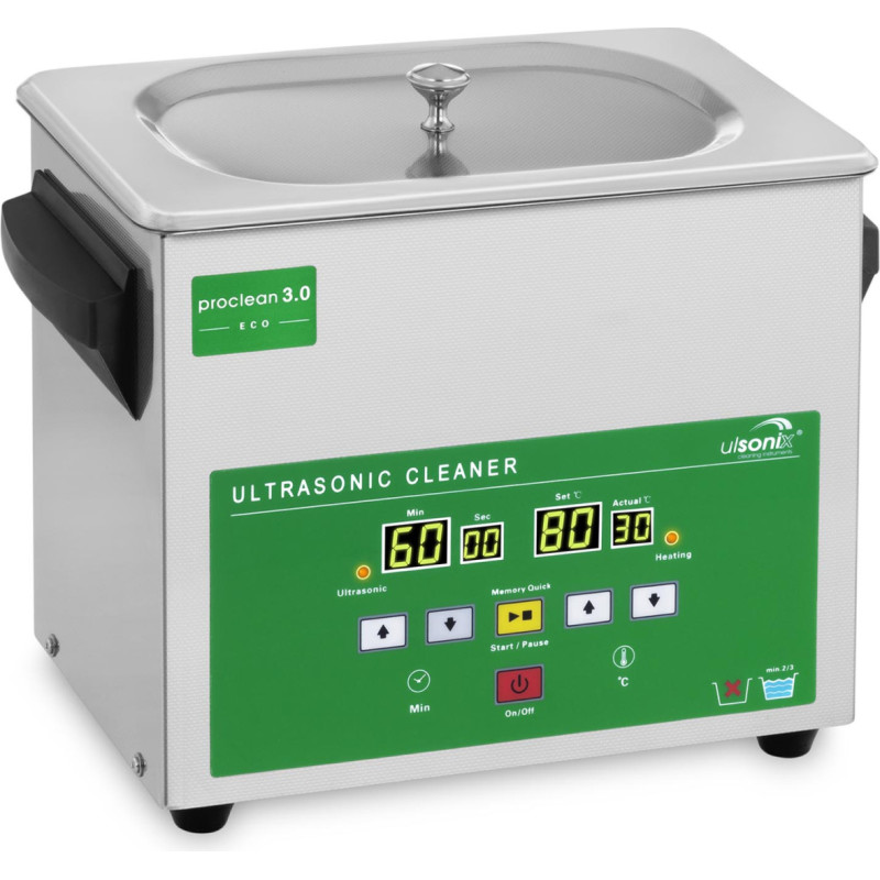 Ulsonix Veļas mašīna vannai, ultraskaņas tīrītājs, 3L, PROCLEAN 3.0 ECO