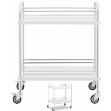 Steinberg Systems Kosmētikas laboratorijas ratiņi, tērauda, 2 plaukti, 73 x 44 x 86 cm, 20 kg