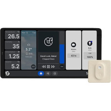 Shelly Dual Control Panel Shelly Wall Display X2 WiFi|BLU (silver) + BLU H&T