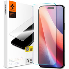 Spigen Rūdīta stikla ekrāna aizsargs iPhone 15/16 Glas.tR Slim