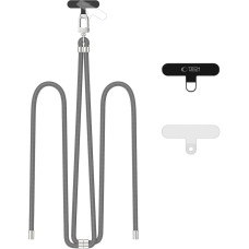 TECH-PROTECT C7S ROPE CROSSBODY STRAP CRAYON GREY|SILVER