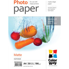 Colorway ColorWay Matte Photo Paper  A4  190 g|m2  50 sheets - PM190050A4