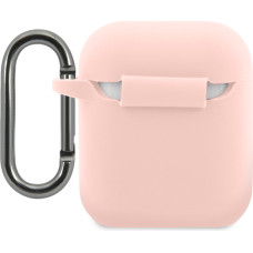 Lacoste Liquid Silicone Glossy Printing Logo Case for AirPods 1|2 Pink