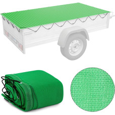 Wiesenfield Transporta tīkls kravas nostiprināšanai uz piekabes, smalks siets, 2,5 x 4,5 m, zaļš