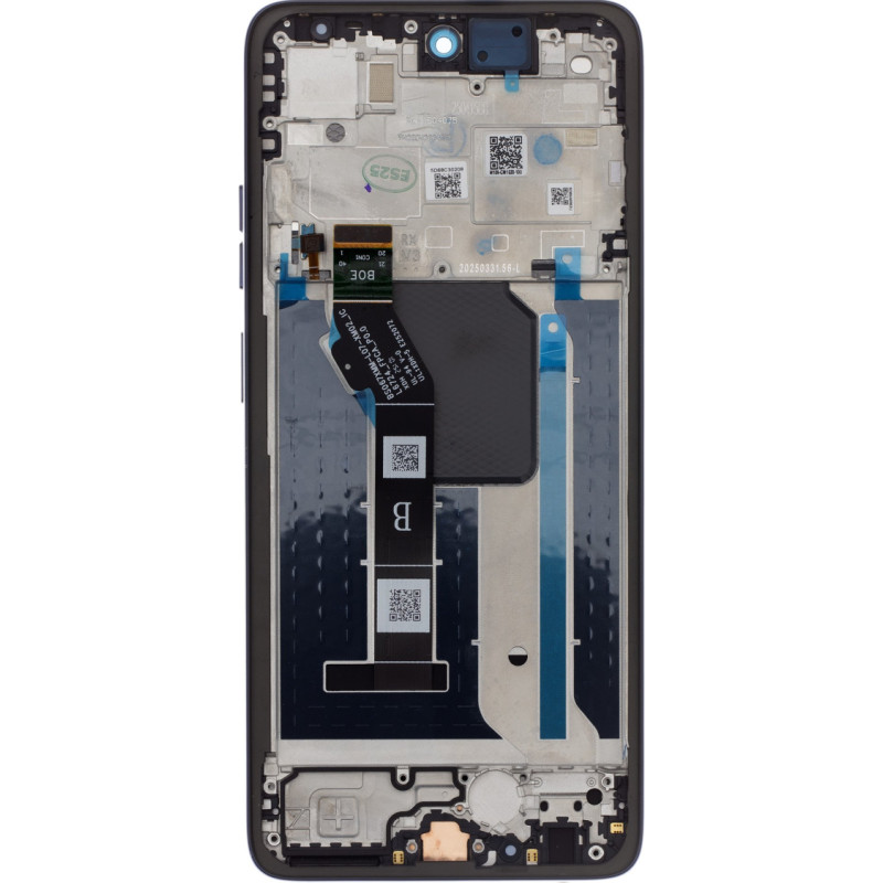 Motorola G56 LCD Display + Touch Unit + Front Cover Black Oyster (Service Pack)