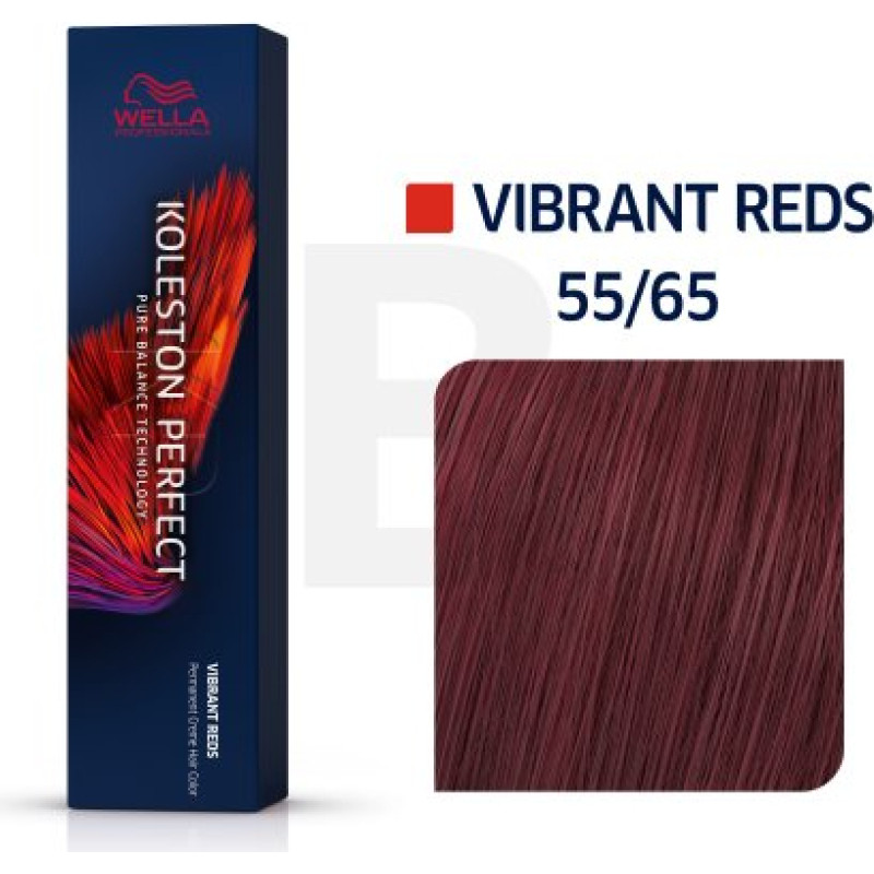 Wella Professionals Koleston Perfect Me+ Vibrant Reds profesionāla permanentā matu krāsa 55|65 60 ml