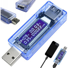 Retoo USB sprieguma, strāvas, laika un kapacitātes testeris LCD 4-20 V 0-3 A