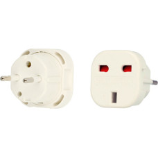 Fusion Tīkla Strāvas ligzdas pāreja no UK -> EU (220V) balts