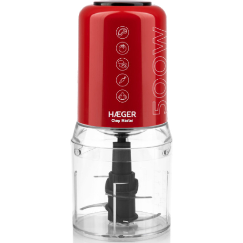 Haeger CH-50W.009A Chop Master Pārtikas smalcinātājs 0.5L 500W