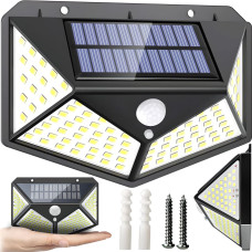 Retoo Saules āra dārza lampa ar krēslas kustības sensoriem, 100 LED