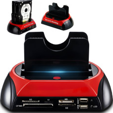 Retoo Dokstacija 2 HDD SSD SATA IDE 2.5'' 3.5'' USB diskdziņiem