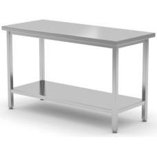 Hendi Galds ar centrālo tērauda darba virsmu un plauktu 120x70x85 cm - 810712