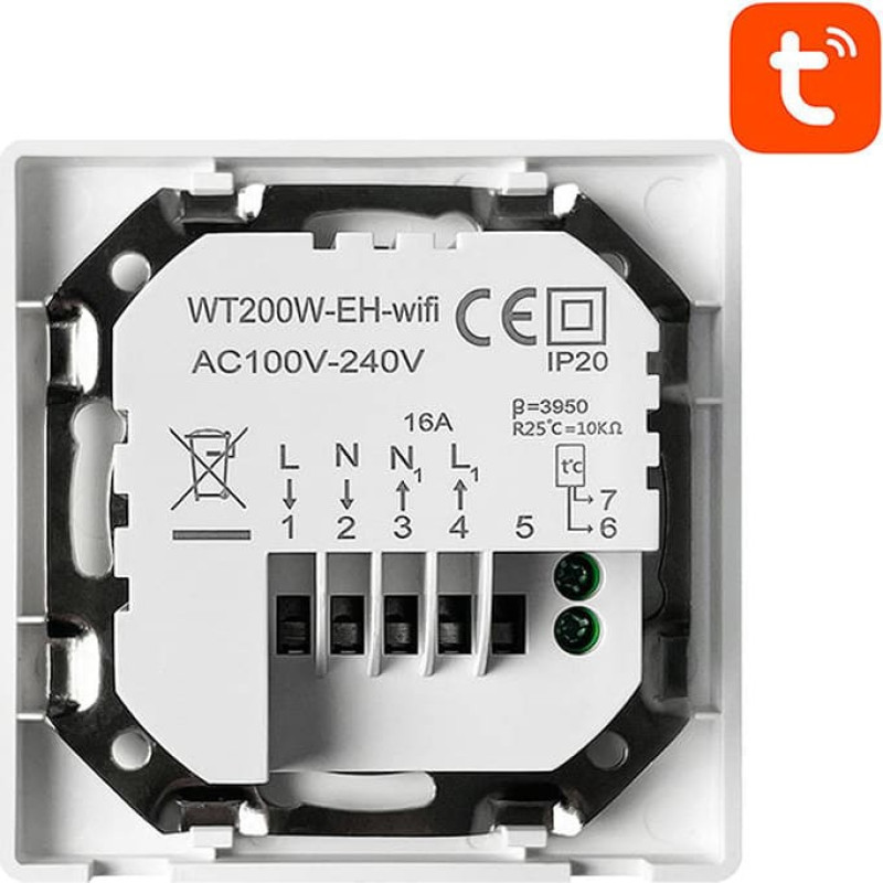 Avatto WT200-BH-3A-W Boiler 3A WiFi smart thermostat TUYA