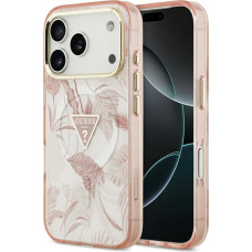 Guess Jungle Tonal Triangle MagSafe Case for iPhone 17 Pro Pink