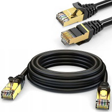 Retoo Kabelis, tīkla kabelis, interneta vītā pāra RJ45 CAT6 15 m melns