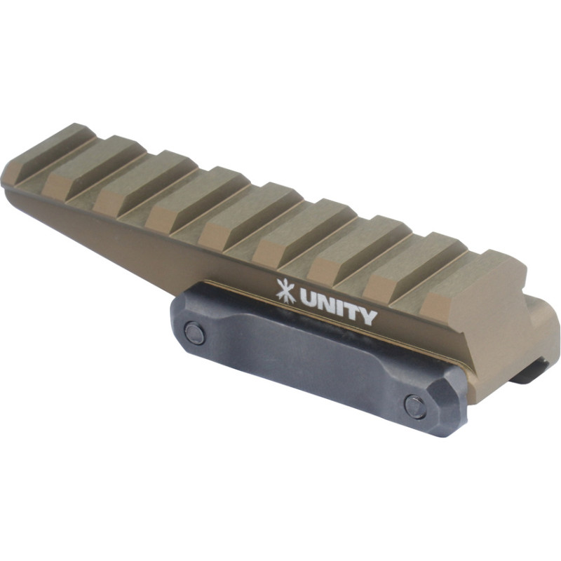 Unity Tactical - FAST Optic Riser apakšējais stiprinājums 1/3 - Picatinny - alumīnijs - FDE - FST-ORF