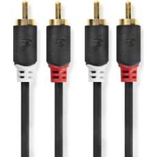 Kabelis Nedis 2x RCA - 2x RCA 3m