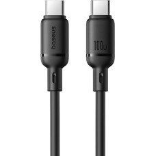 Baseus Silky Series 100W USB-C - USB-C 1m Cable - Black