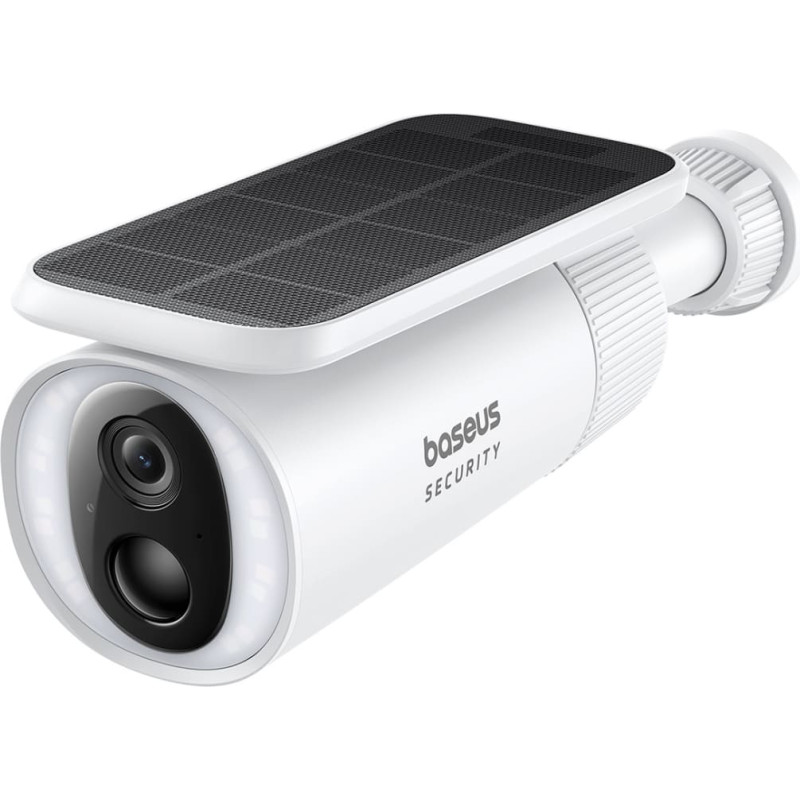 Baseus Security S1 saules enerģijas āra kamera novēro&scaron;anai 2K 8x 8 GB 400 lm &ndash; balta