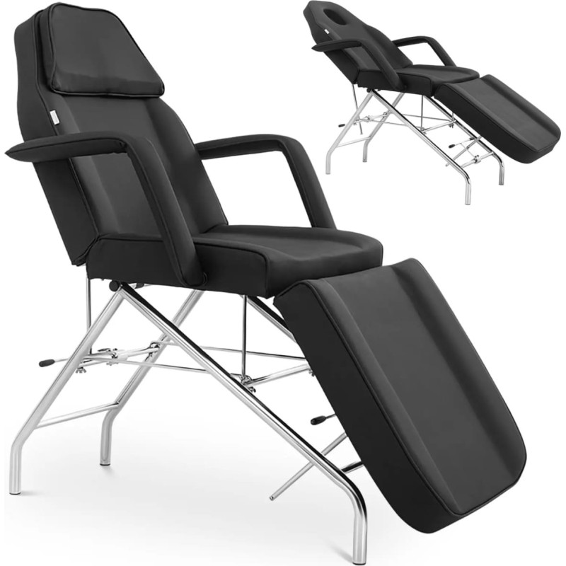 Physa SPA MATERA tetovējumu masāžas kosmētiskais krēsls - melns