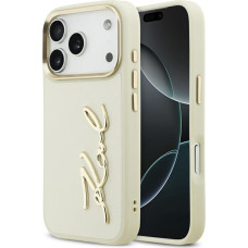 Karl Lagerfeld Karl Script Logo Case for iPhone 17 Pro Beige