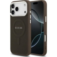 Guess Classic Logo MagSafe Case for iPhone 17 Pro Max - Brown